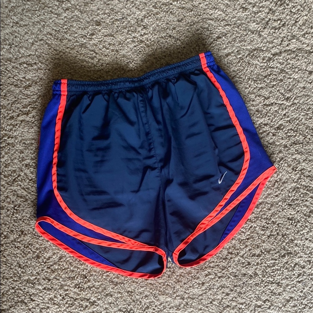 Nike Blue and Red Running Shorts